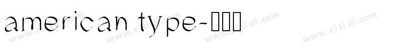 american type字体转换